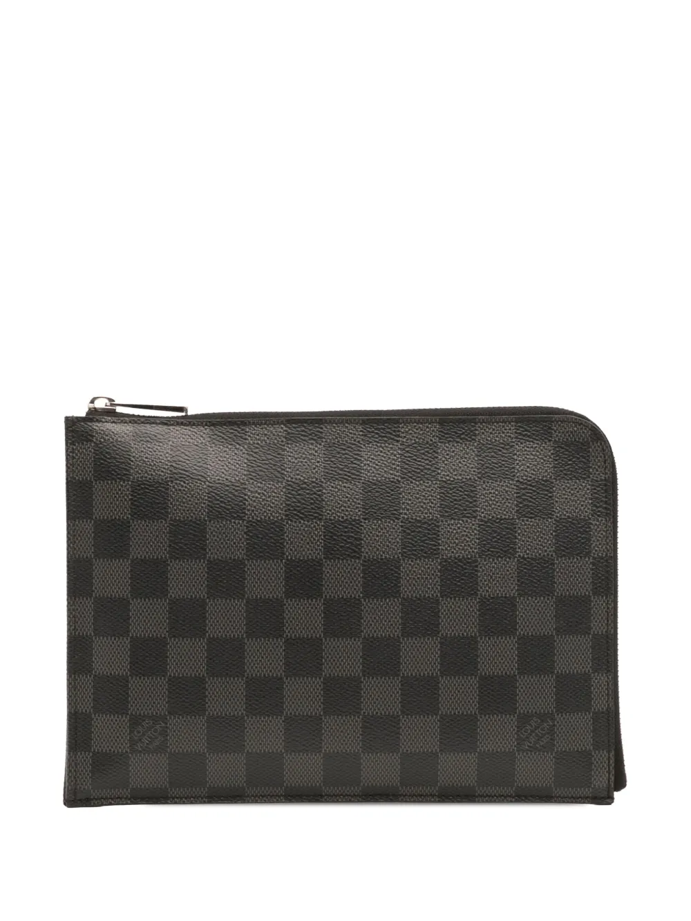 Louis Vuitton Pre-Owned 2015 ダミエ グラファイト ポシェット ジュール PM クラッチバッグ - ブラック Louis Vuitton Pre-Owned 2015 ダミエ グラファイト ポシェット ジュール PM クラッチバッグ - ブラック
