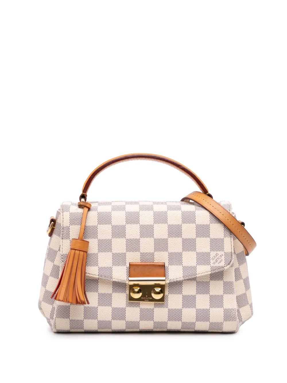 Louis Vuitton Pre-Owned 2016 ダミエ アズール クロワゼット サッチェルバッグ - ホワイト Louis Vuitton Pre-Owned 2016 ダミエ アズール クロワゼット サッチェルバッグ - ホワイト