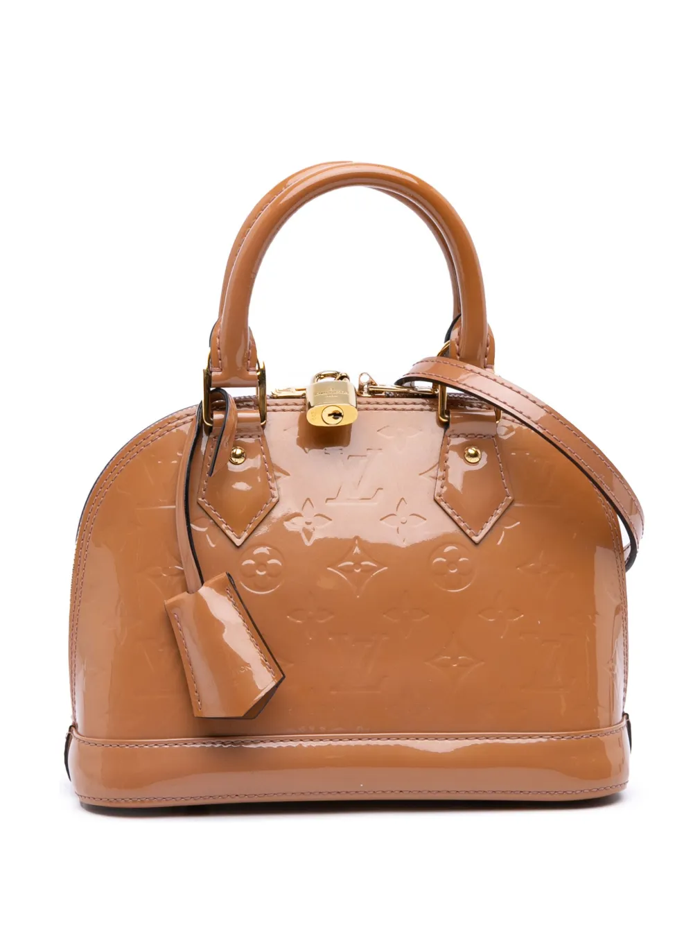 Louis Vuitton Pre-Owned 2013 Monogram Vernis Alma BB satchel - ブラウン Louis Vuitton Pre-Owned 2013 Monogram Vernis Alma BB satchel - ブラウン