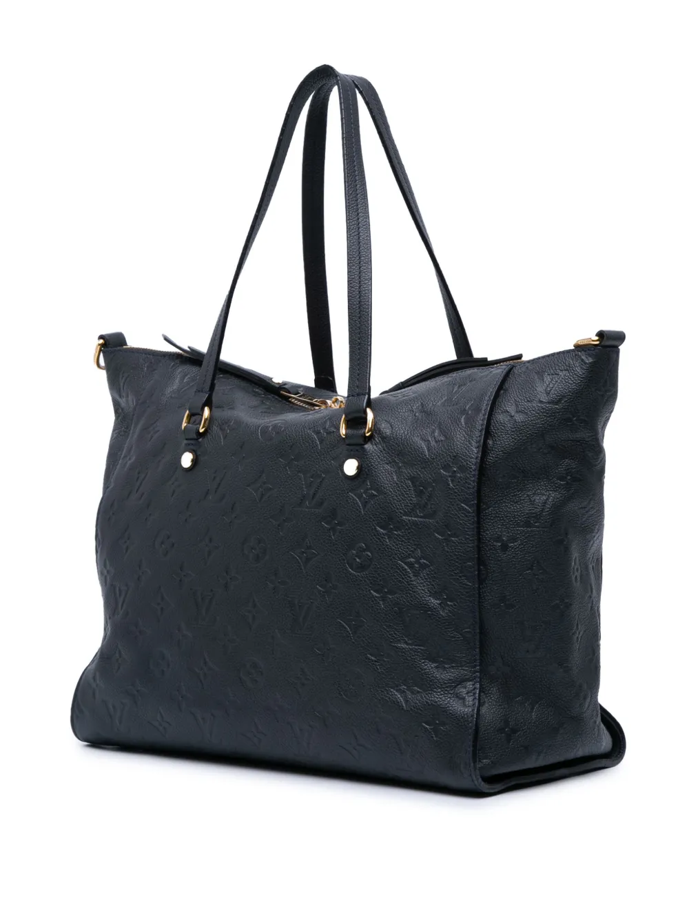 Pre-owned Louis Vuitton 2010-2025 Monogram Empreinte Lumineuse Pm Satchel In Blue