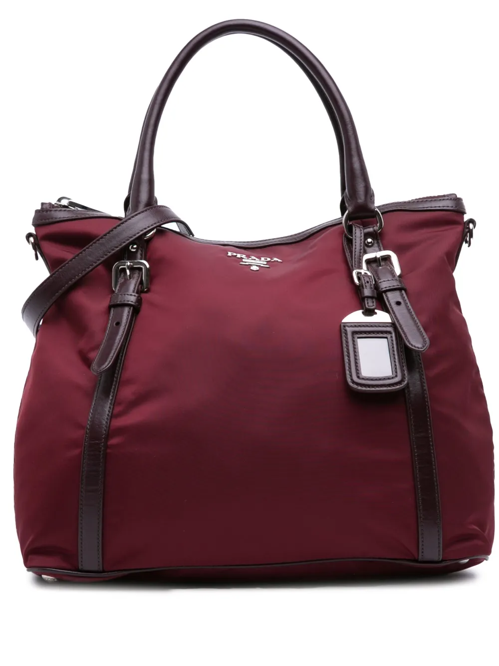 Prada Pre-Owned 2000-2025 テスート サッチェルバッグ - レッド Prada Pre-Owned 2000-2025 テスート サッチェルバッグ - レッド