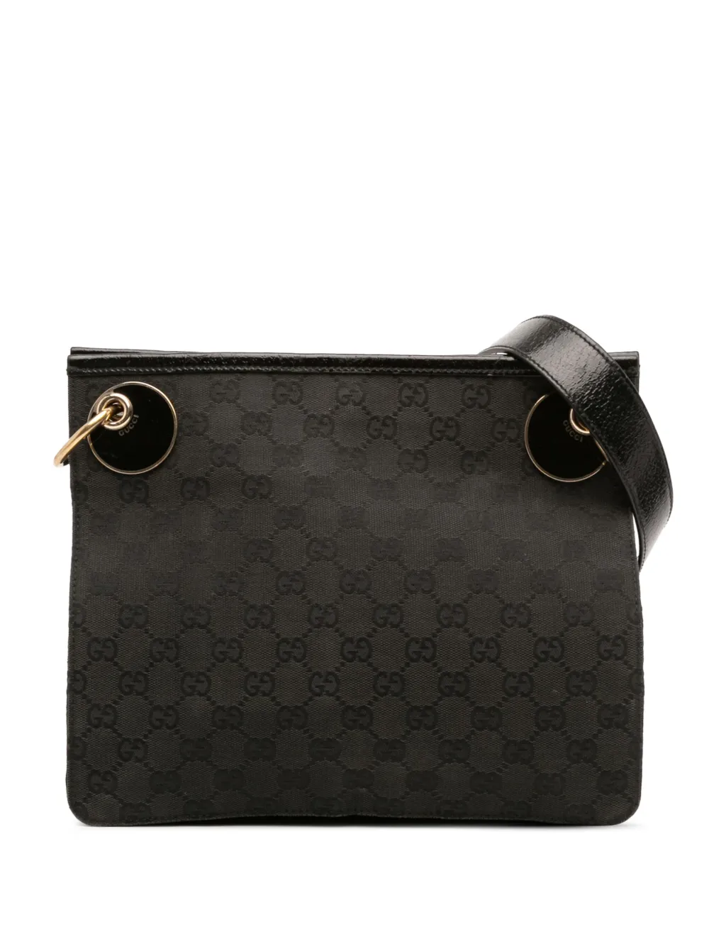 Gucci Pre-Owned 2000-2015 GGキャンバス エクリプス ショルダーバッグ - ブラック Gucci Pre-Owned 2000-2015 GGキャンバス エクリプス ショルダーバッグ - ブラック