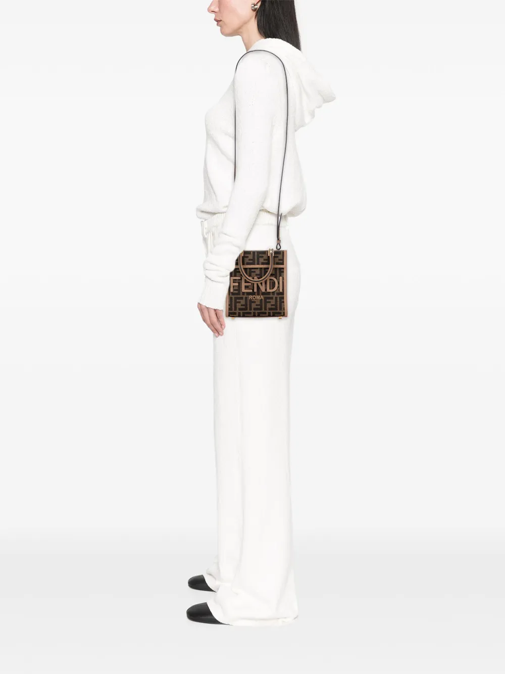 Fendi Pre-Owned 2010-2025 Mini Zucca Canvas Sunshine Shopper Tote satchel | Pre-Owned | Image 2