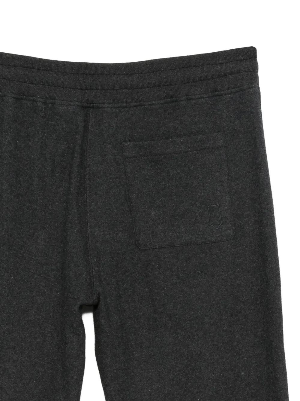 Canali Cotton Blend Track Pants In Gray