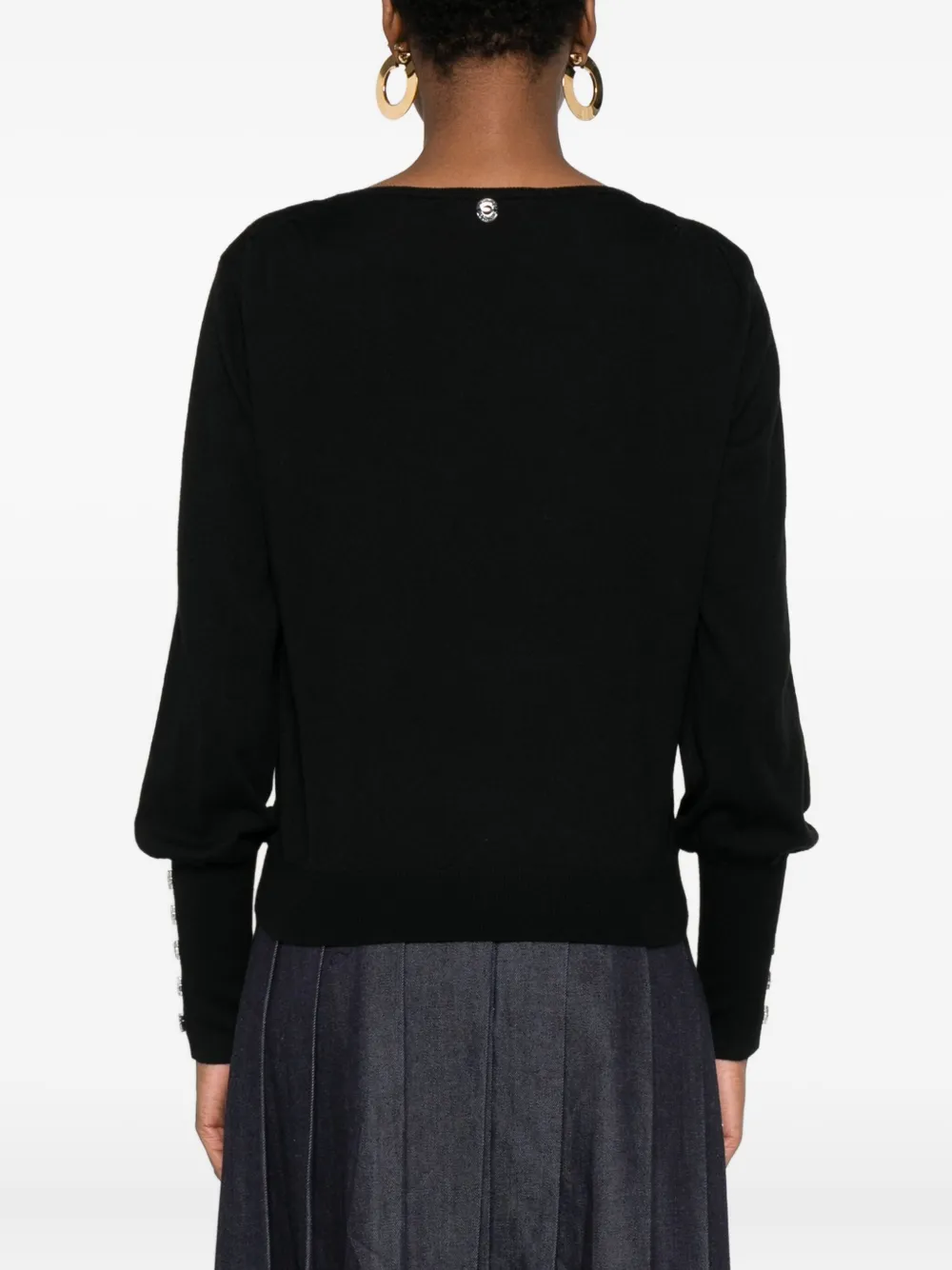 TWINSET Blouse met knoopmanchetten Zwart