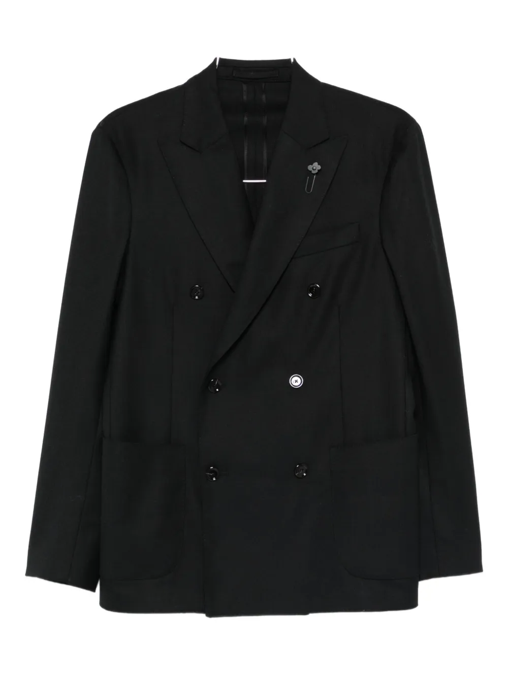 Lardini double-breasted suit | Black | Image 1