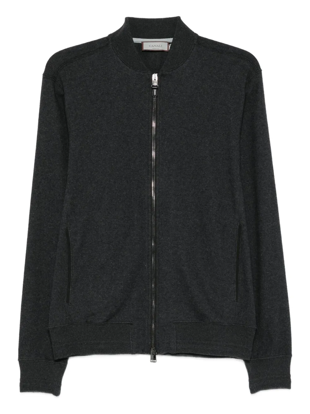 Canali chamarra de algodón con cierre | gris | Image 1