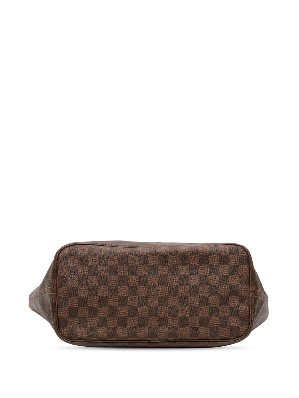 Pre-owned Louis Vuitton 2009 Damier Ebene Neverfull Mm Tote Bag In Brown