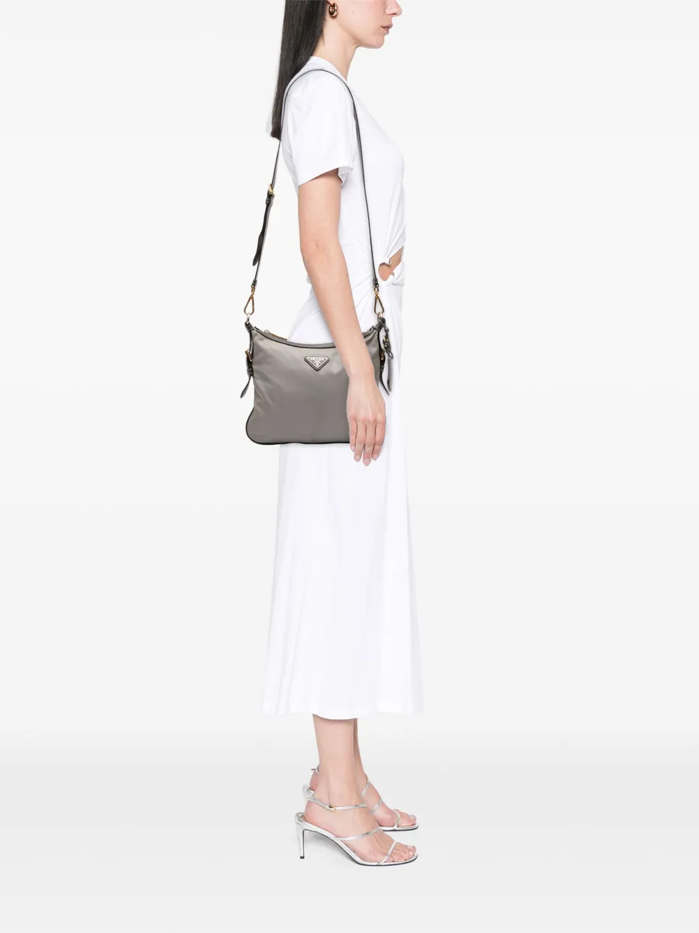 Prada Pre-Owned 2013-2025 Saffiano Trimmed Tessuto crossbody bag | Pre-Owned | Image 2