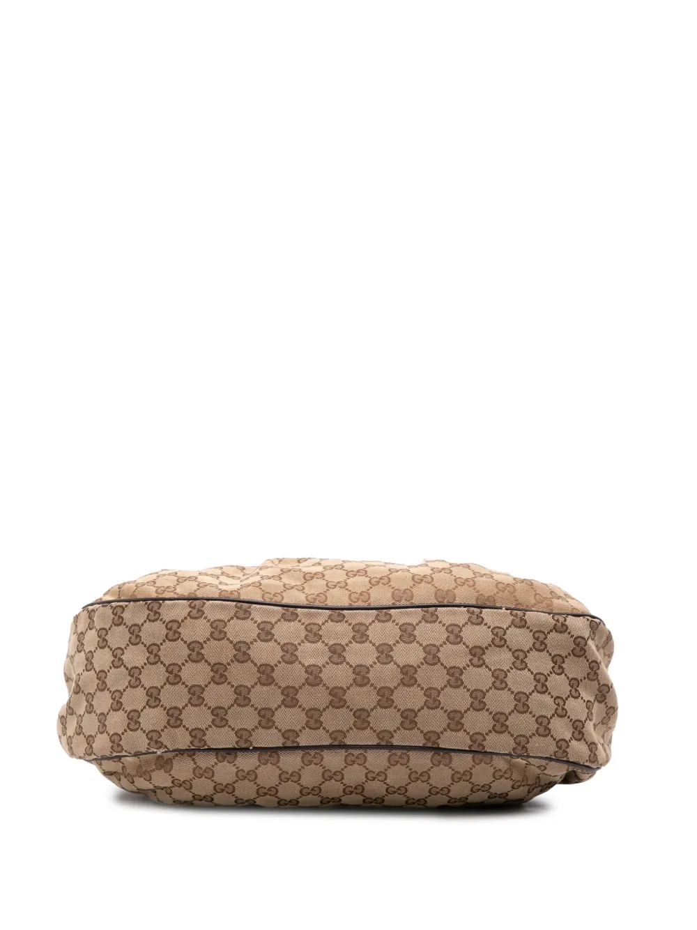 Pre-owned Gucci 2016-2025 Gg Canvas Sukey Shoulder Bag In Brown