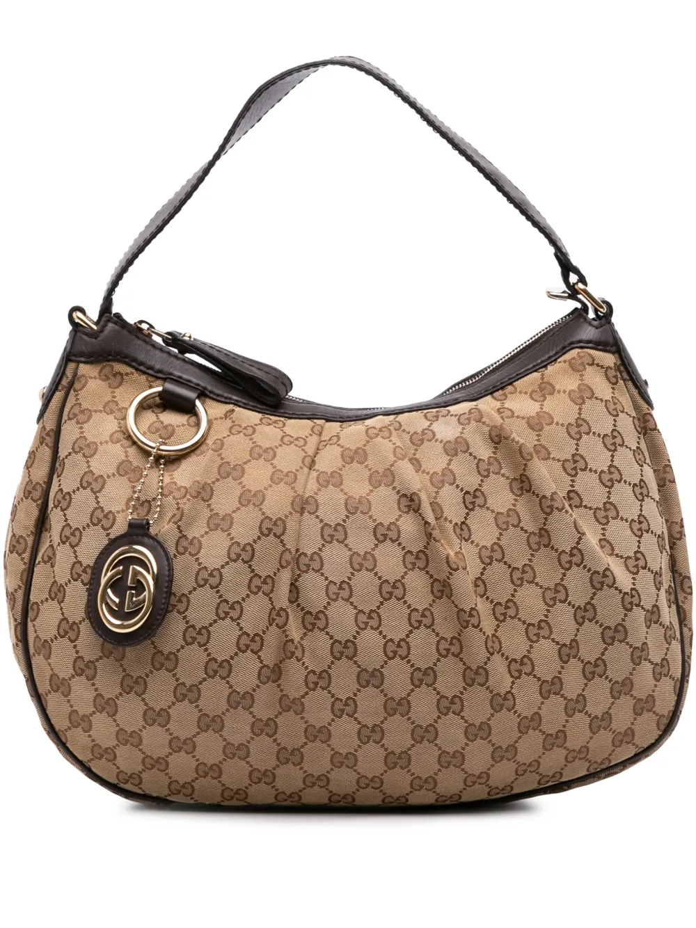 Gucci Pre-Owned 2016-2025 GGキャンバス スーキー ショルダーバッグ - ブラウン Gucci Pre-Owned 2016-2025 GGキャンバス スーキー ショルダーバッグ - ブラウン