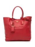 Prada Pre-Owned 2000-2025 Vitello Daino Open Convertible Tote satchel - Red