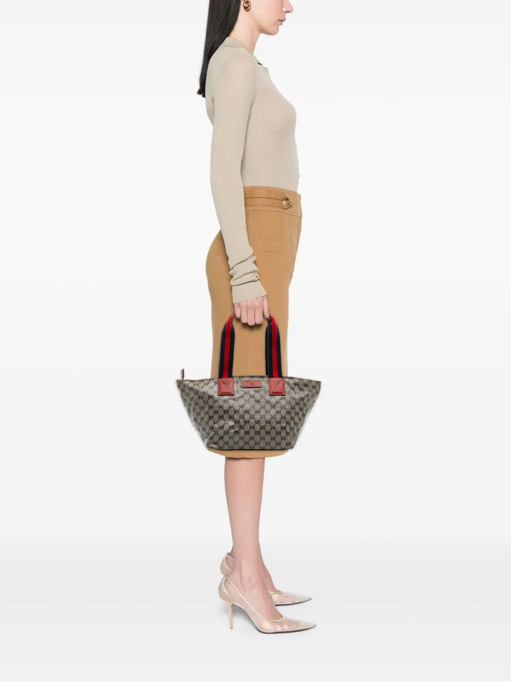 Gucci Pre-Owned 2016-2025 GG Crystal Web tote bag | Pre-Owned | Image 2