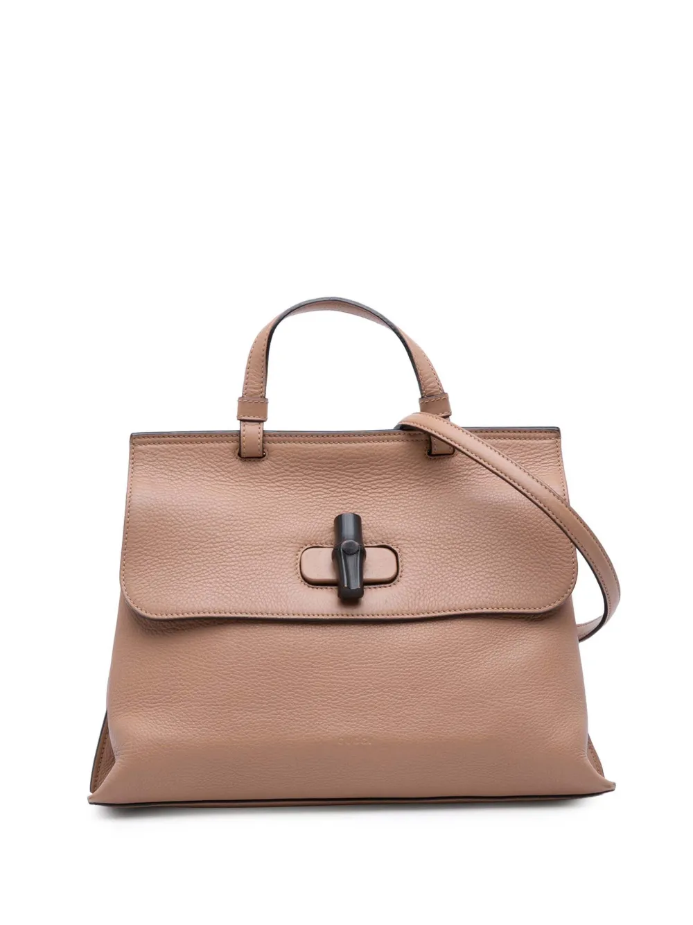 Gucci Pre-Owned 2016-2025 Medium Leather Bamboo Daily satchel | Brown | Image 1