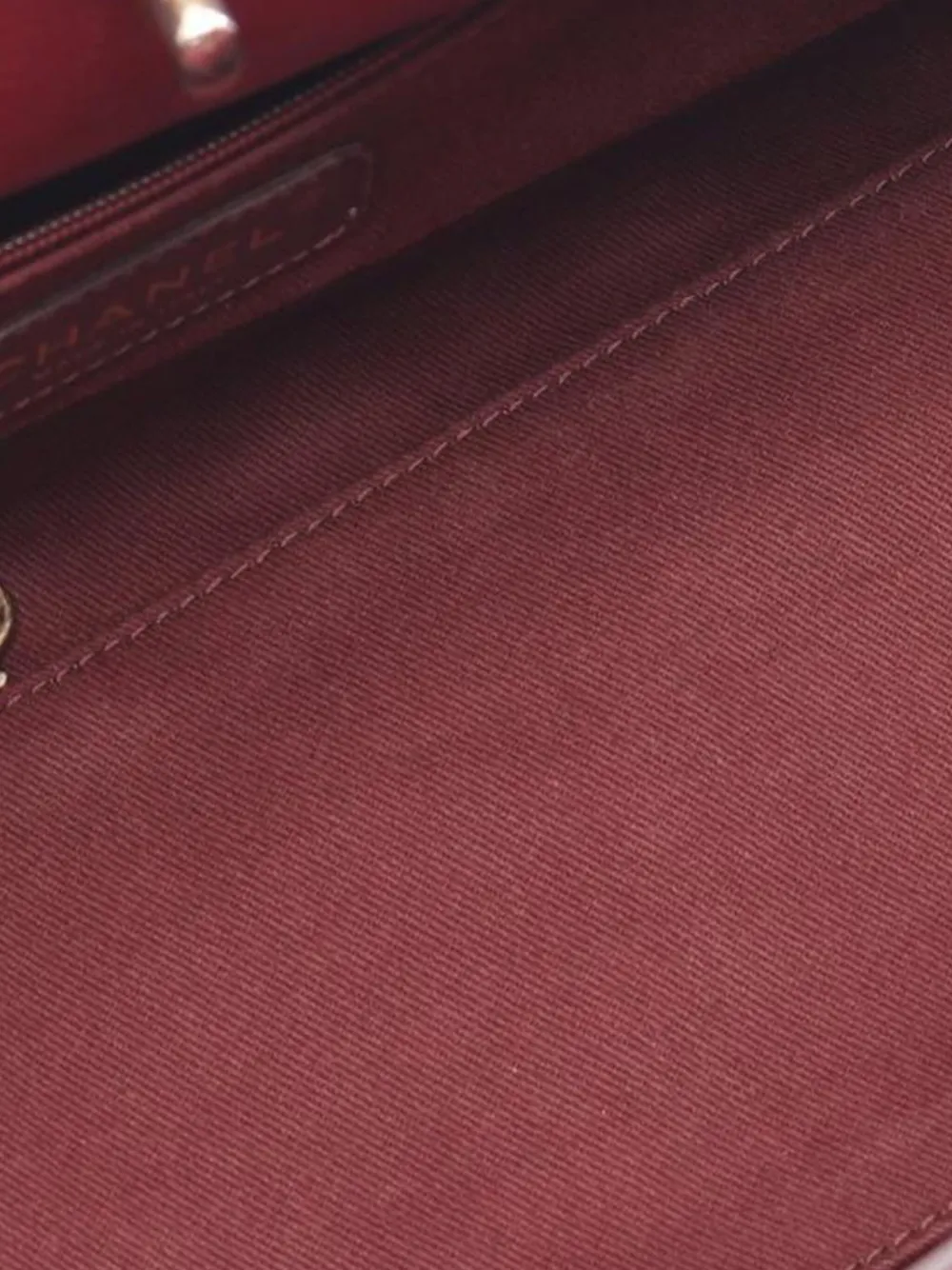 Pre-owned Chanel 2012-2013 Small Quilted Calfskin Perfect Edge Tote Bag In Red