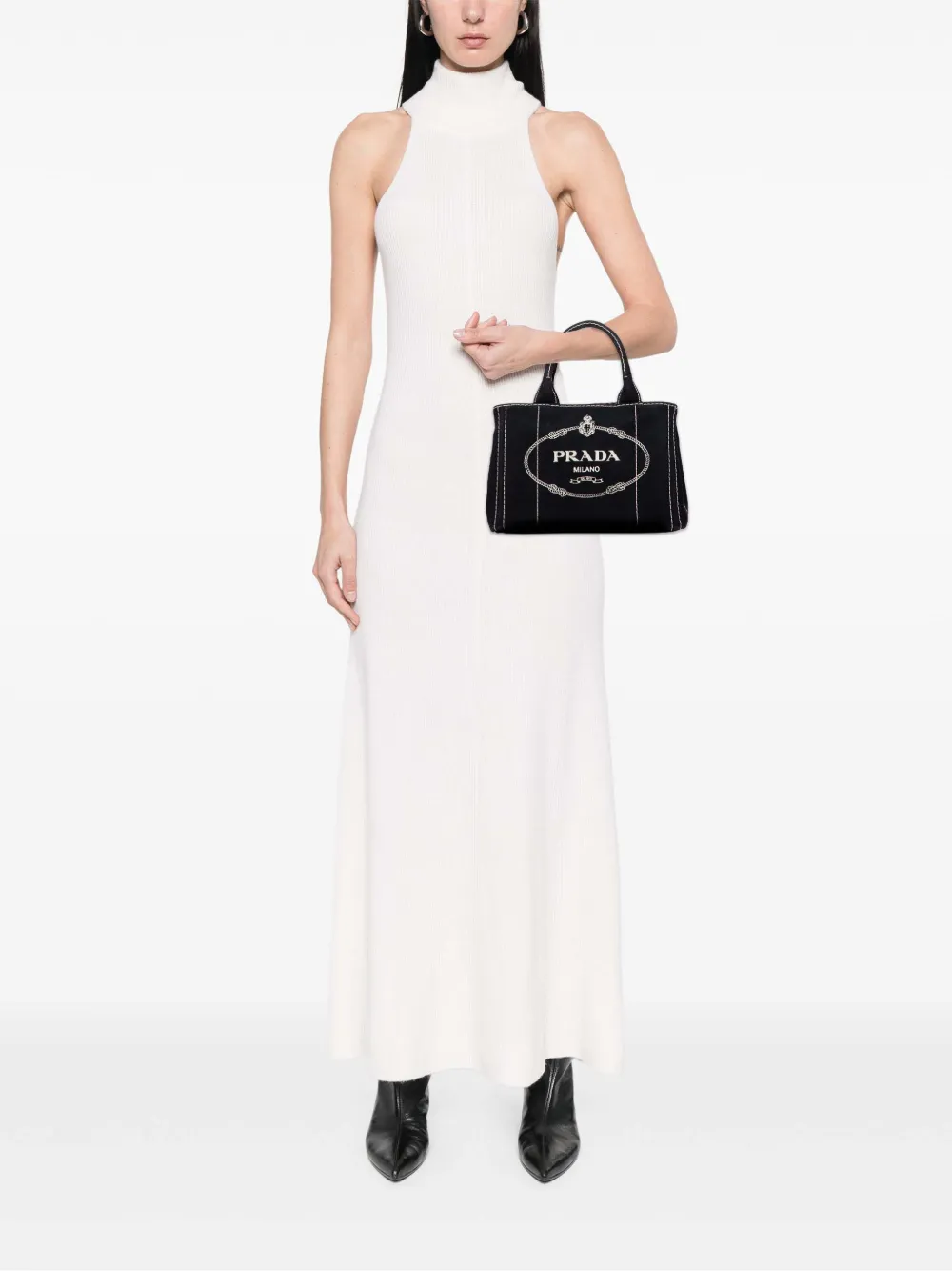 Prada Pre-Owned 2013-2025 Small Canvas Canapa Logo satchel | Pre-Owned | Image 2