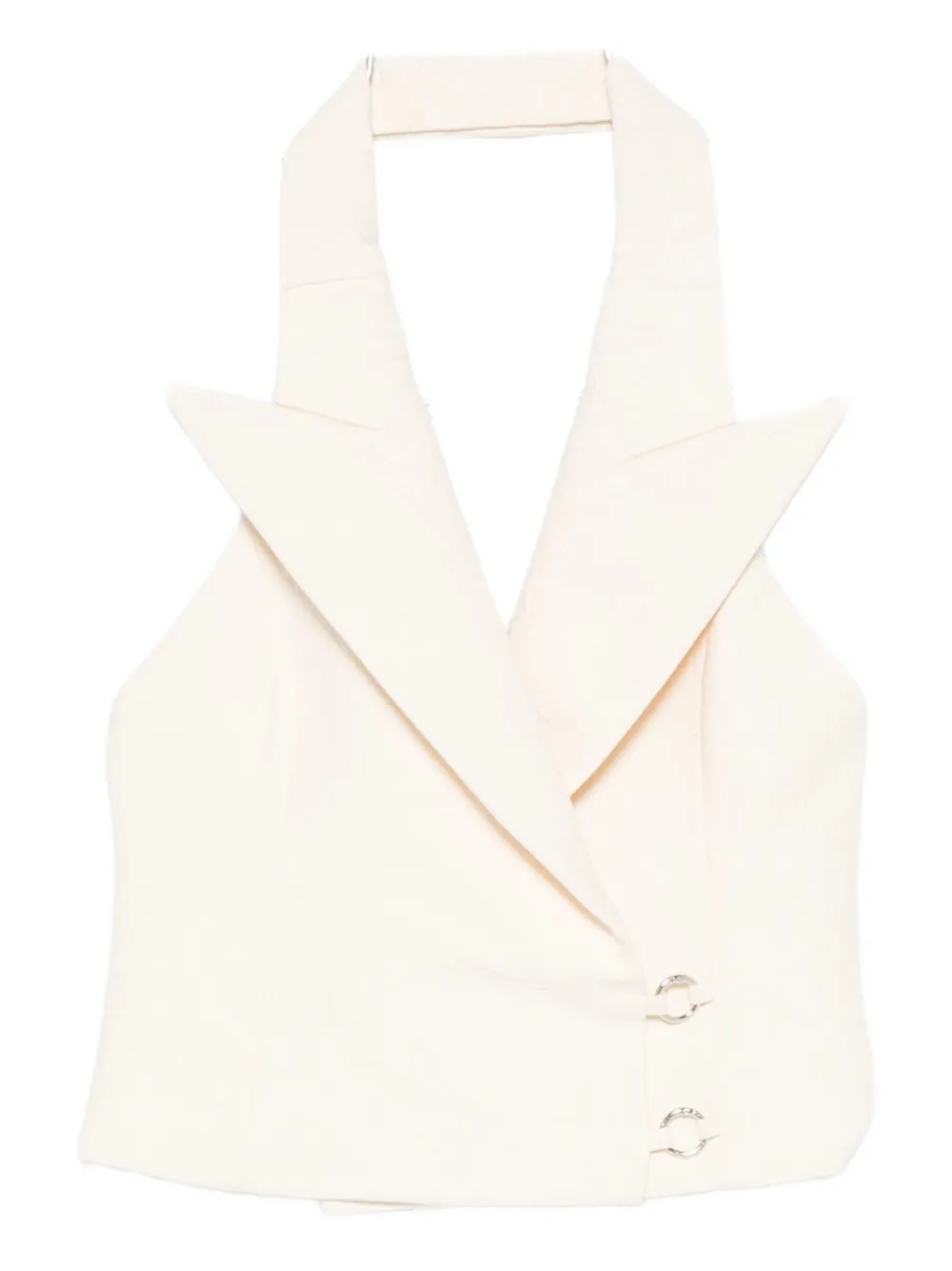 Medeea V-neck Vest In Neutral