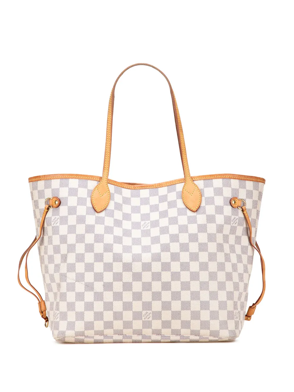 Louis Vuitton Pre-Owned 2011 Damier Azur Neverfull MM tote bag - ホワイト Louis Vuitton Pre-Owned 2011 Damier Azur Neverfull MM tote bag - ホワイト