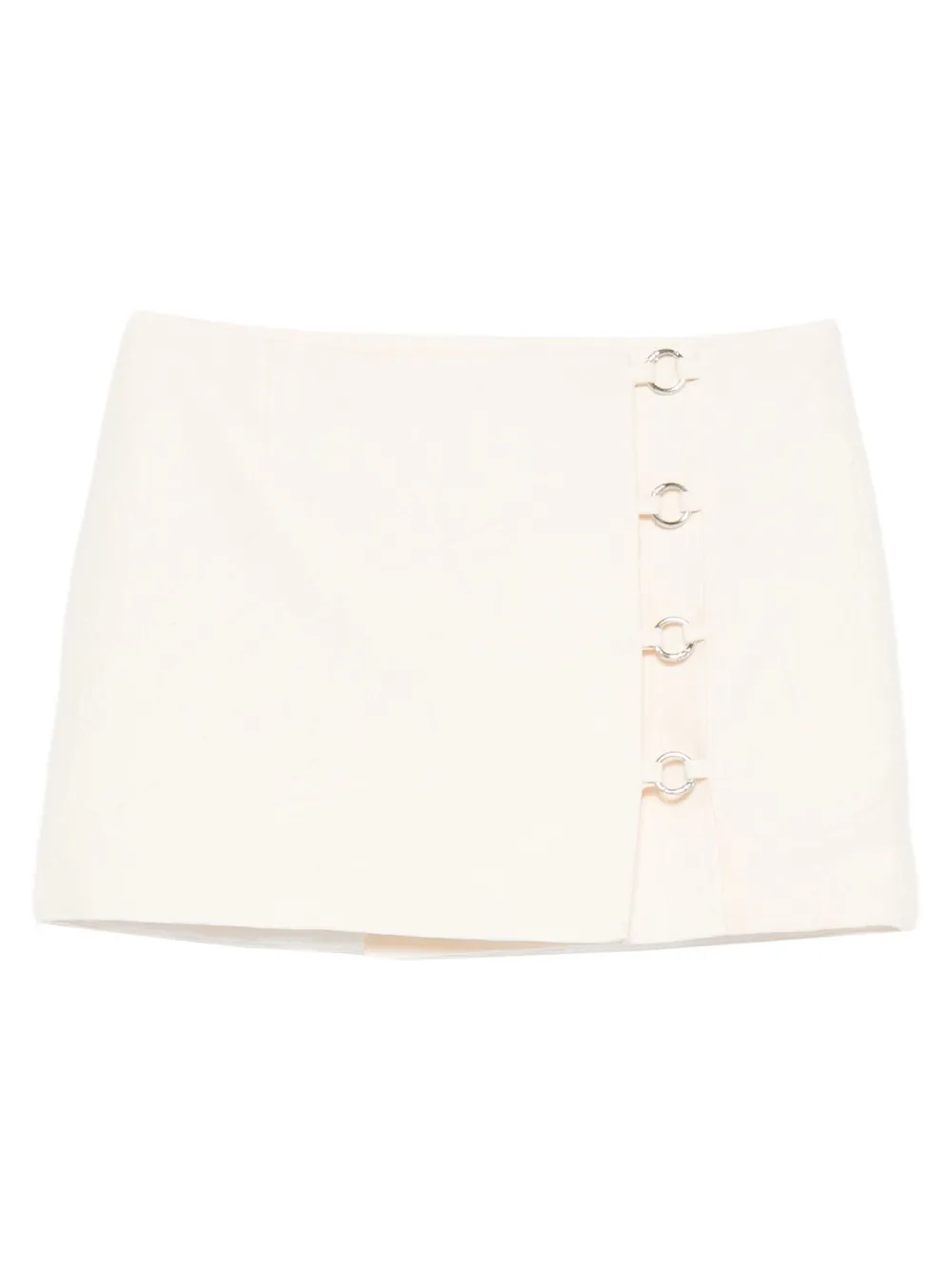 MEDEEA ring-detail asymmetric skirt | White | Image 1