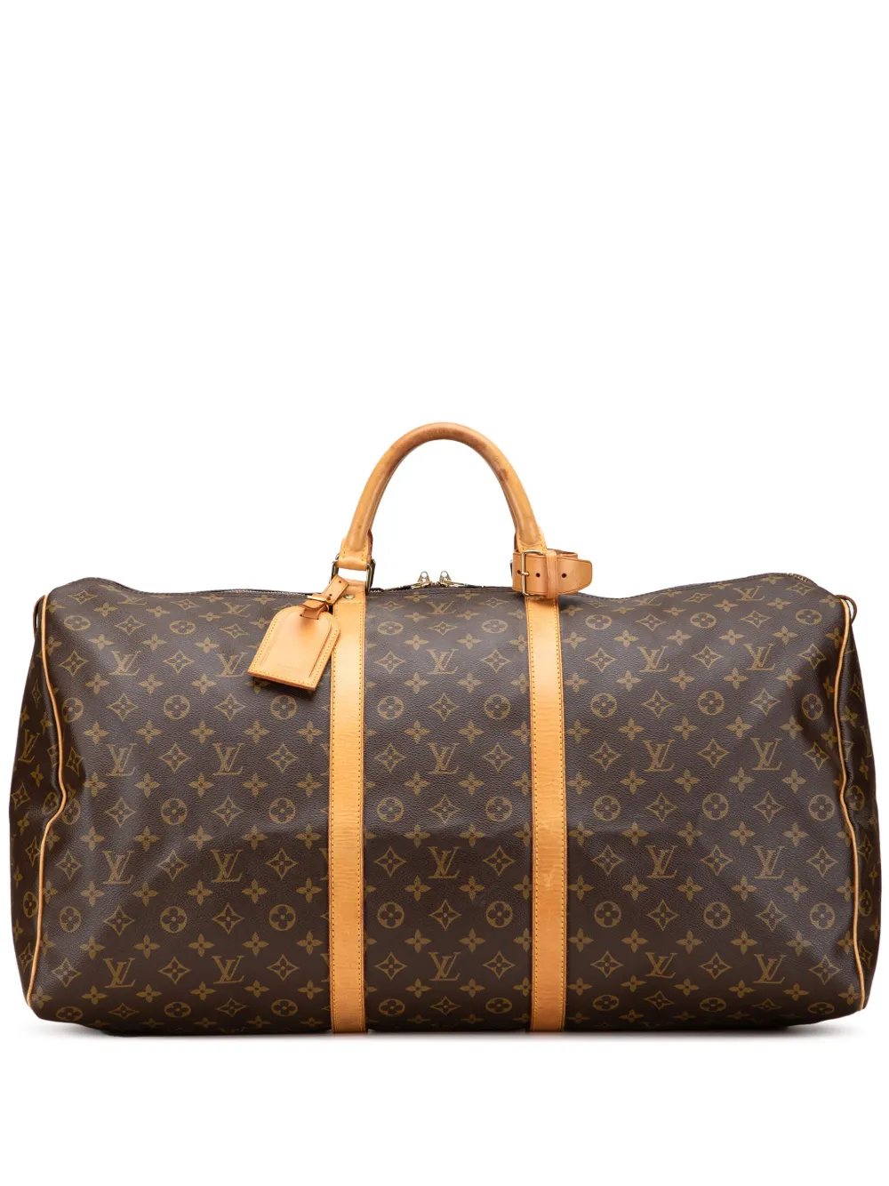 Louis Vuitton Pre-Owned 1992 Monogram Keepall 60 travel bag - ブラウン Louis Vuitton Pre-Owned 1992 Monogram Keepall 60 travel bag - ブラウン