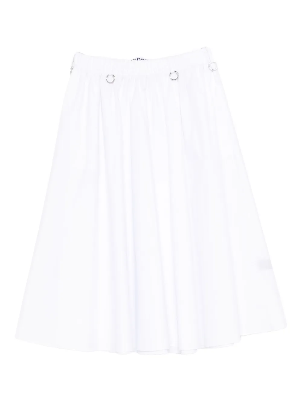 Medeea Cotton A-line Skirt In White