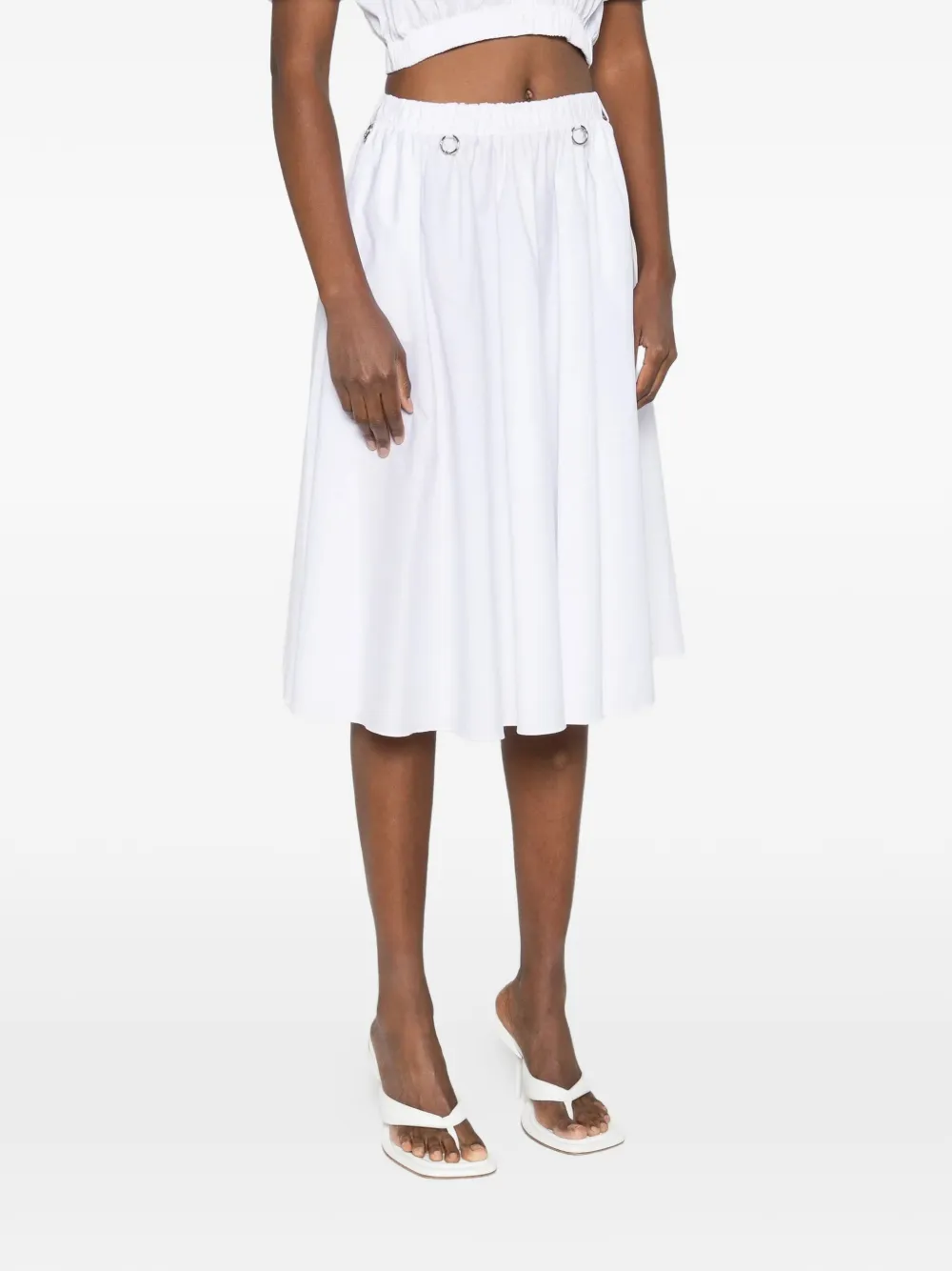 MEDEEA cotton A-line skirt - Weiß