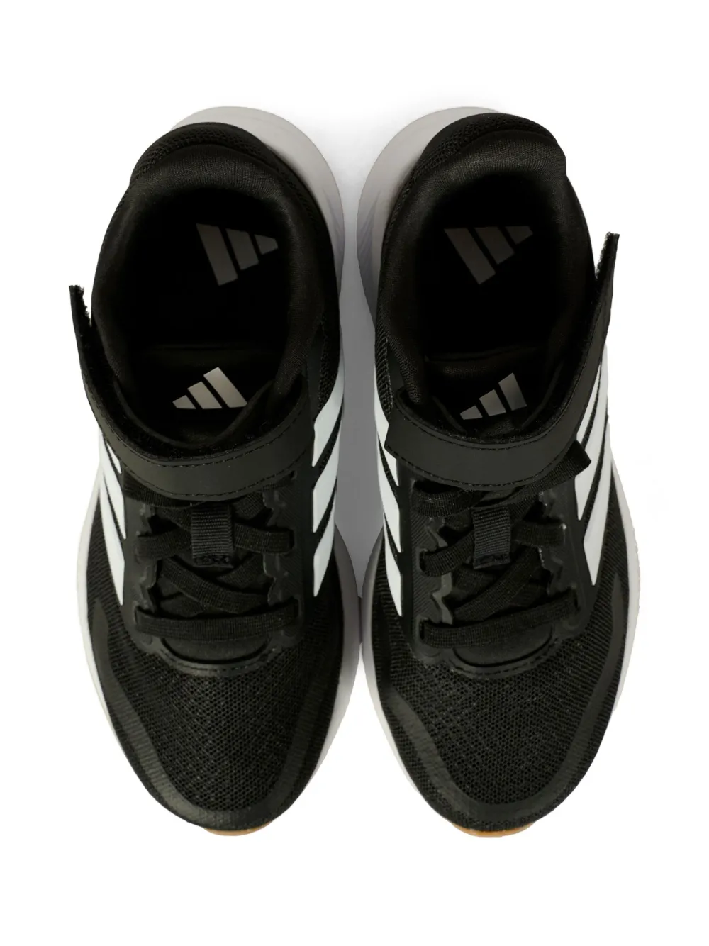  Adidas Kids Three-stripe Touch-strap Sneakers - Black 