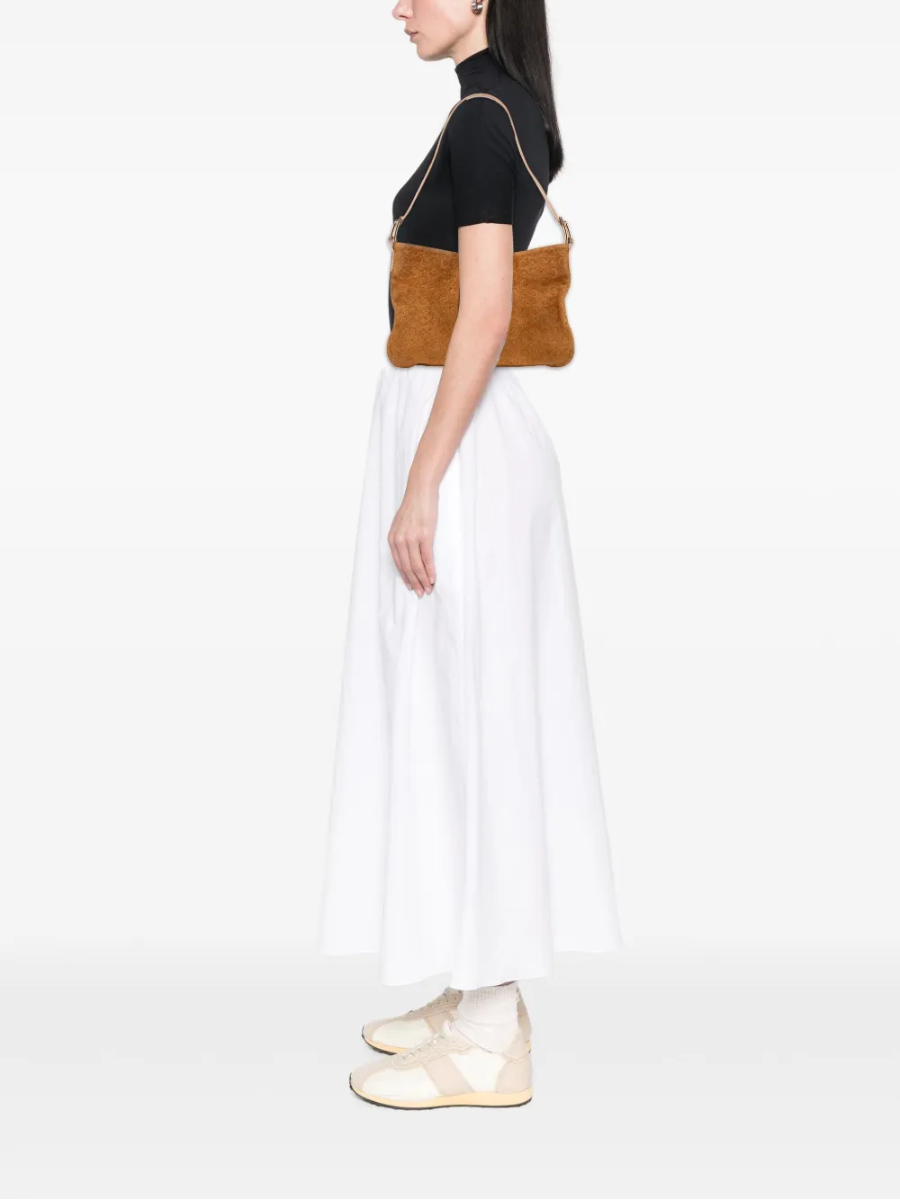 Celine Pre-Owned 2000 C Macadam Suede shoulder bag | Pre-Owned | Image 2