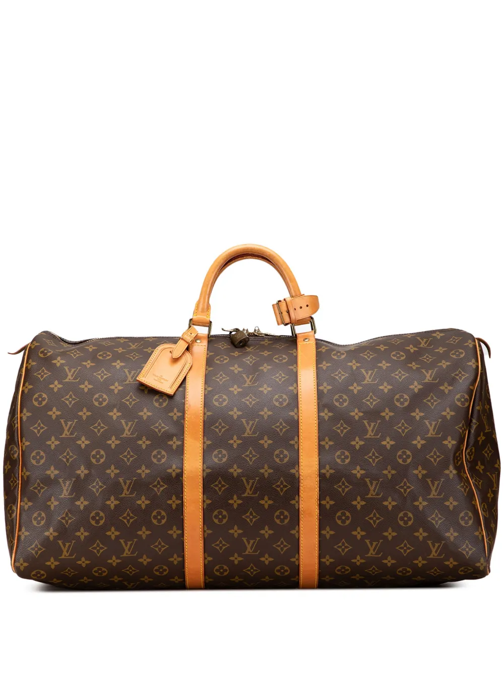 Louis Vuitton Pre-Owned 1991 Monogram Keepall 60 travel bag - ブラウン Louis Vuitton Pre-Owned 1991 Monogram Keepall 60 travel bag - ブラウン