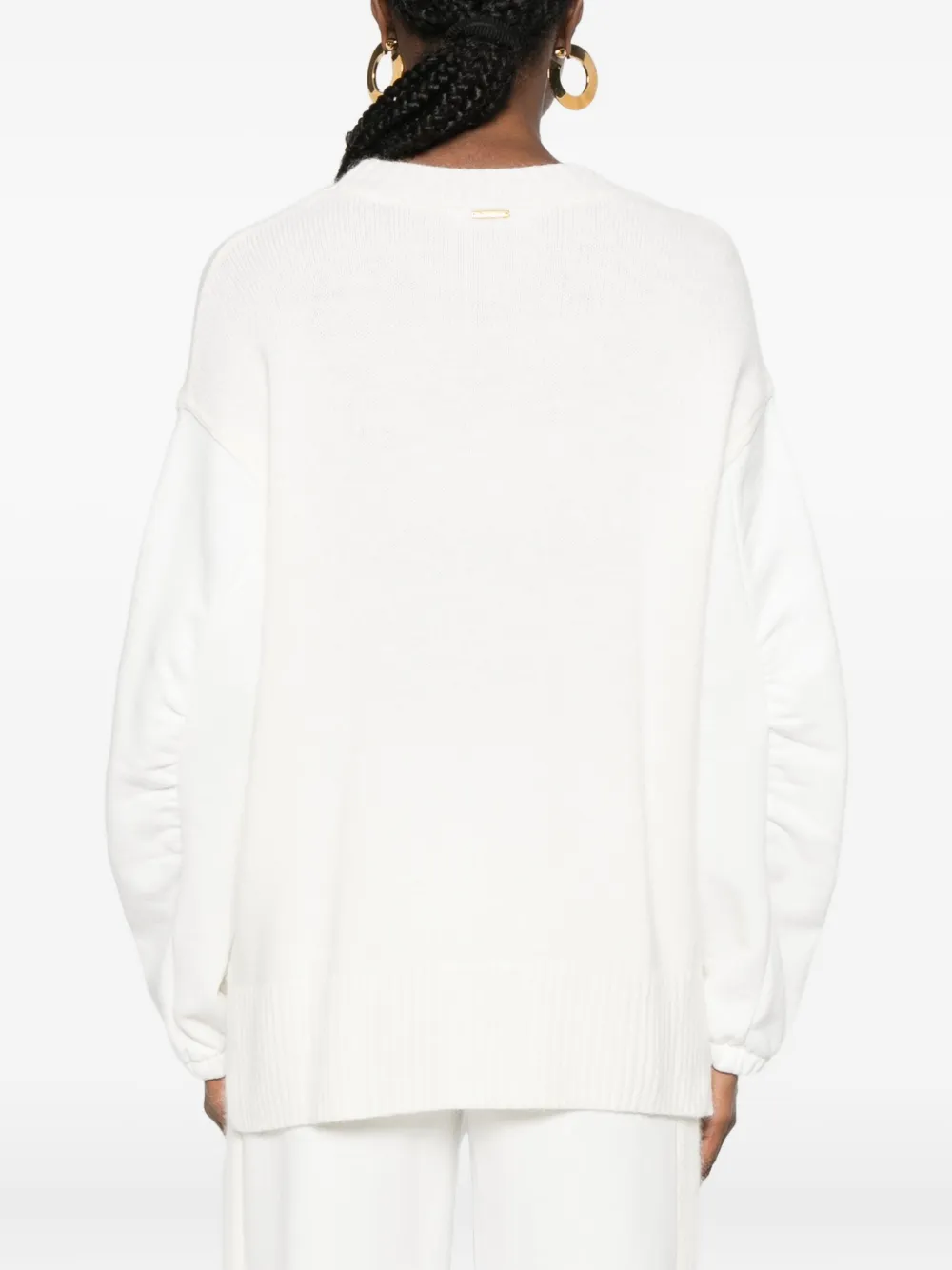 Twinset Balloon-sleeve Sweater In White