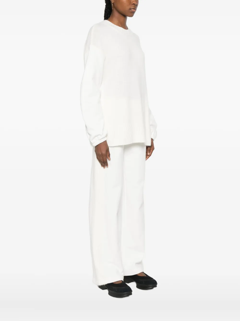 Twinset Balloon-sleeve Sweater In White