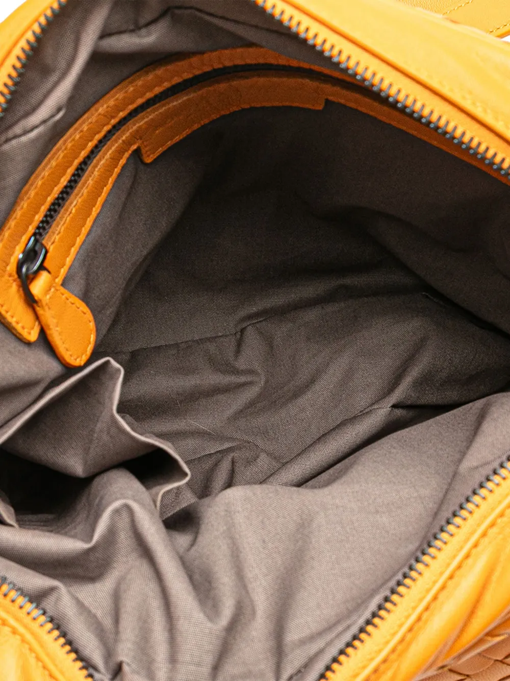 Pre-owned Bottega Veneta 2012-2025 Nappa Intrecciato Front Pocket Messenger Bag Crossbody Bag In Yellow