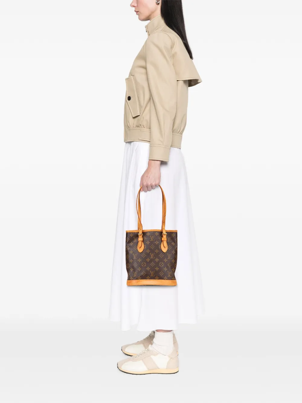 Louis Vuitton Pre-Owned 2001 Monogram Petit bucket bag | Pre-Owned | Image 2