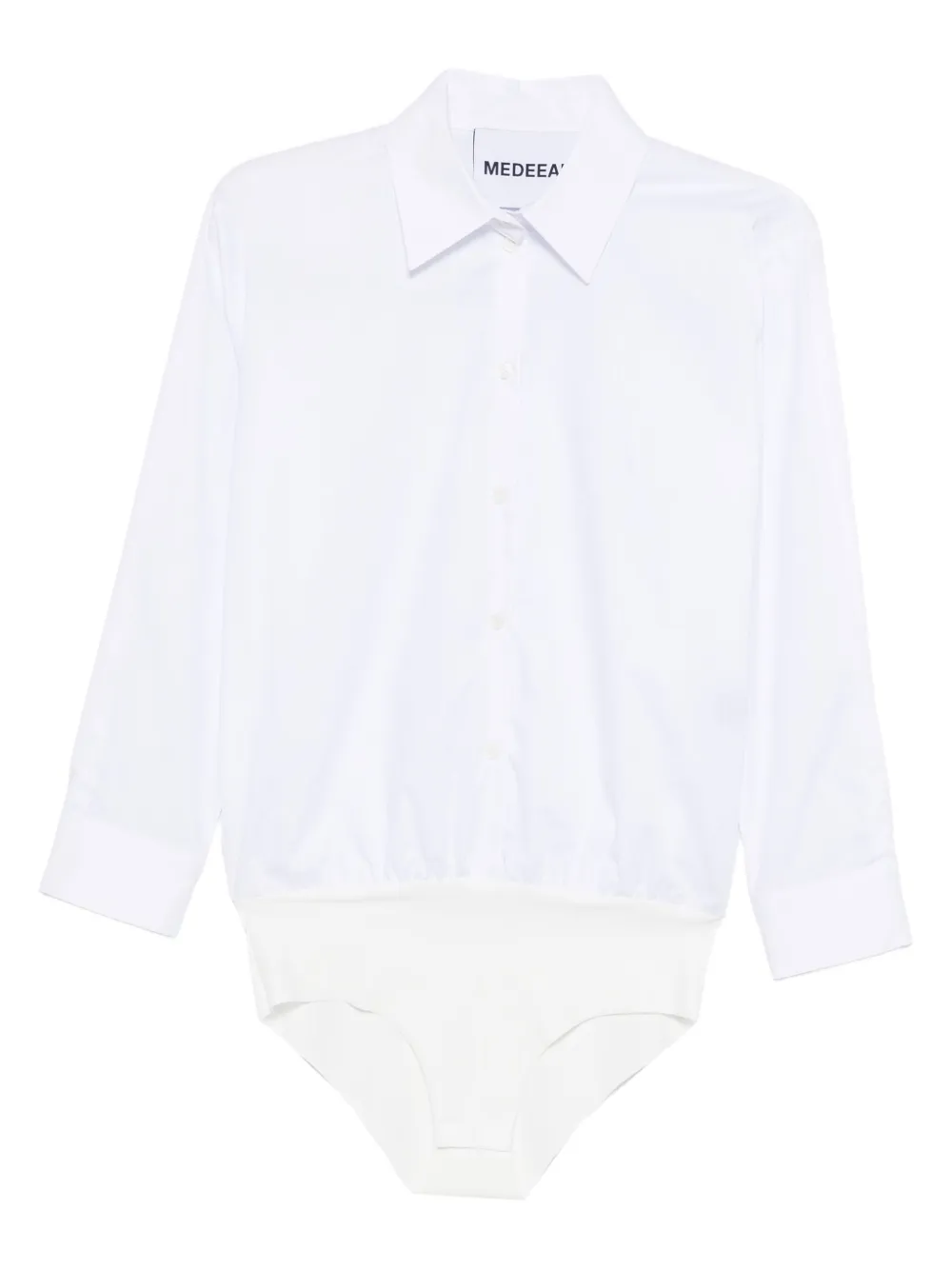 MEDEEA cotton shirt bodysuit | White | Image 1
