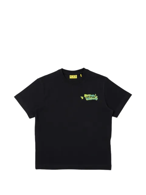 Off-White Kids playera con motivo gráfico