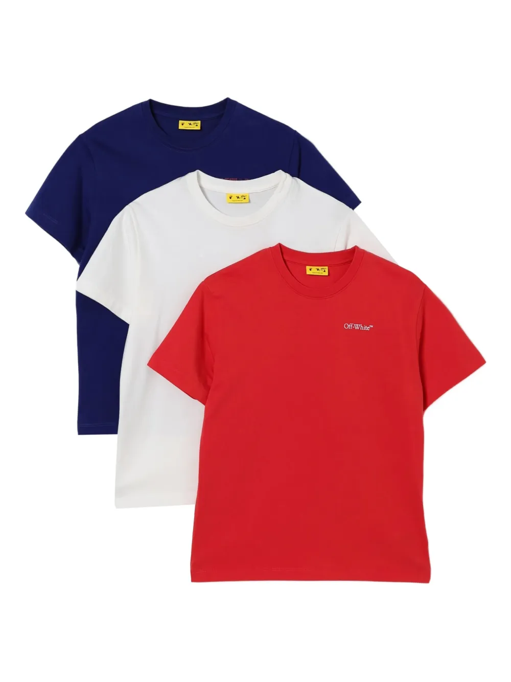 Off-White Kids playeras en algodón (pack de 3) | rojo | Image 1