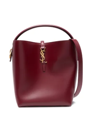 Saint Laurent Voltaire Calfskin Shoulder Bag | Red | FARFETCH