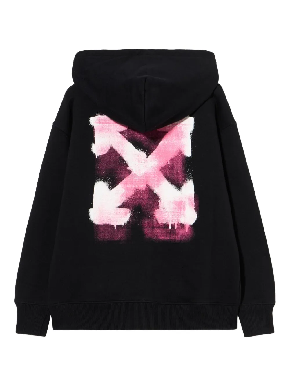 Off-White Kids Arrow Spray hoodie Zwart