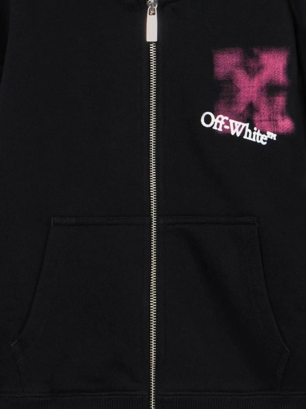 Off-White Kids Arrow Spray hoodie Zwart