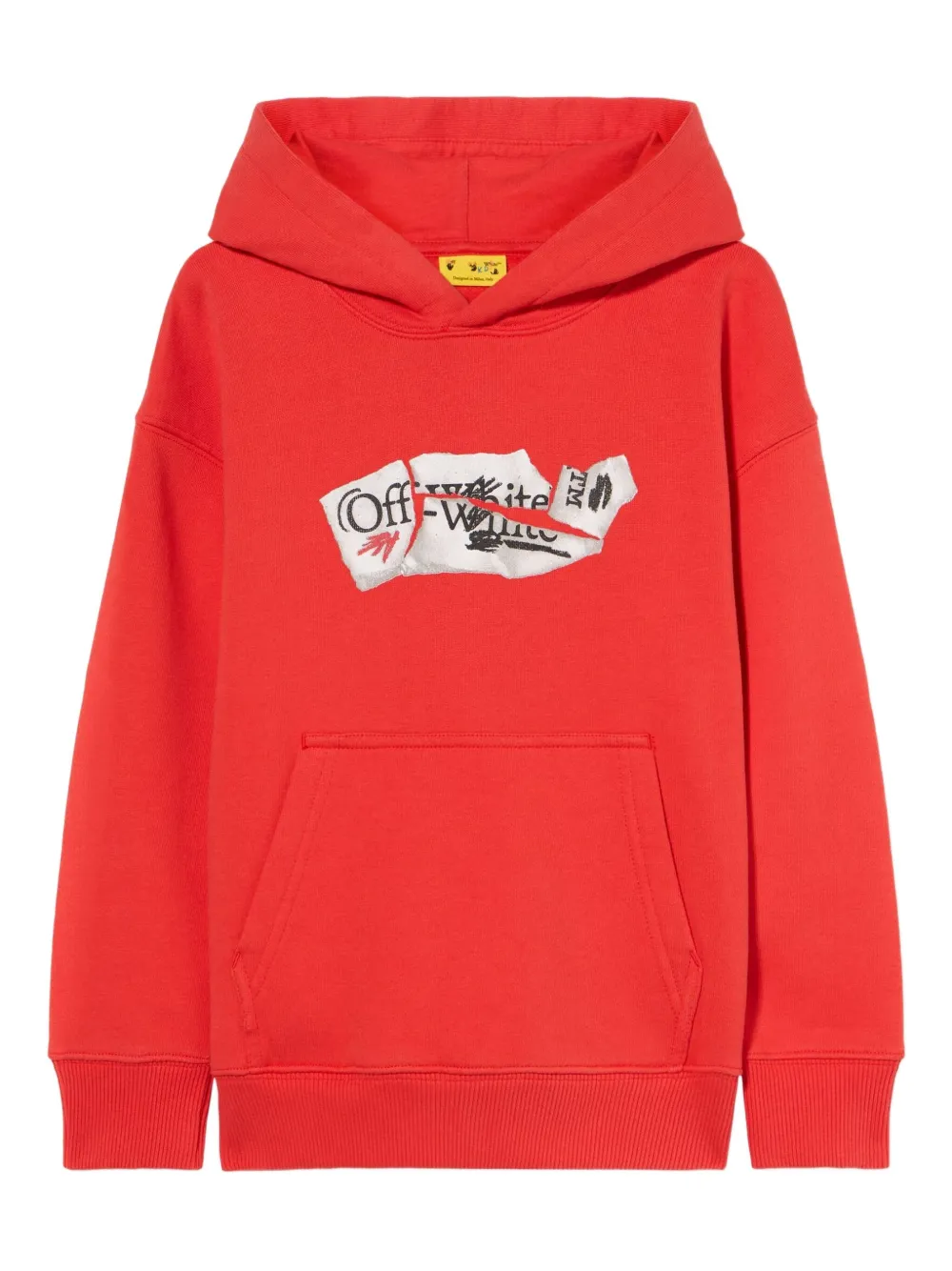 Off-White Kids Arrow Collage hoddie - Rosso