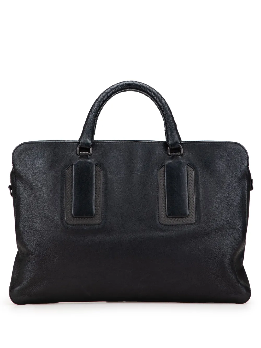 Bottega Veneta Pre-Owned 2012-2025 レザーブリーフケース ビジネスバッグ - ブラック Bottega Veneta Pre-Owned 2012-2025 レザーブリーフケース ビジネスバッグ - ブラック