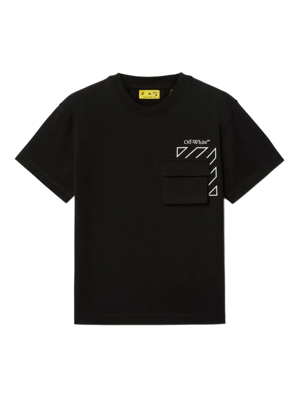 Off-White Kids graphic-print T-shirt - Nero