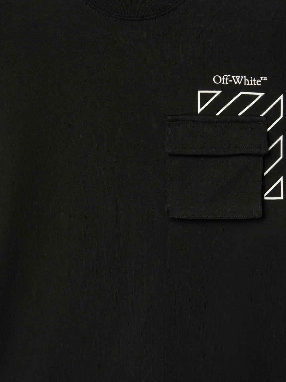 Off-White Kids T-shirt met grafische print Zwart