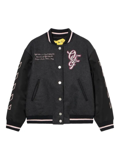 Off-White Kids Patch Varsity jacket