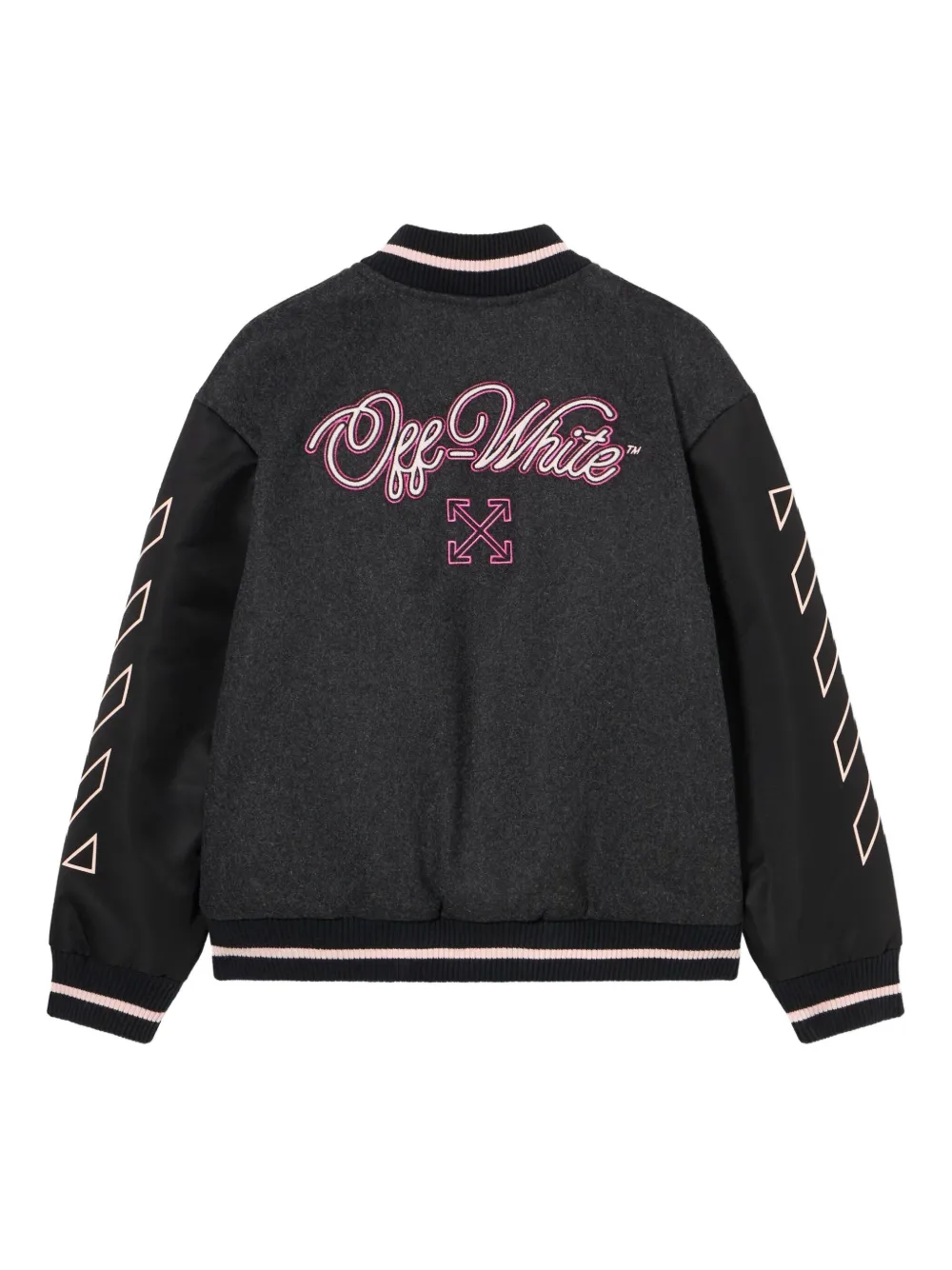 Off-White Kids Patch Varsity jacket | Teen Bomber Jackets | Image 2