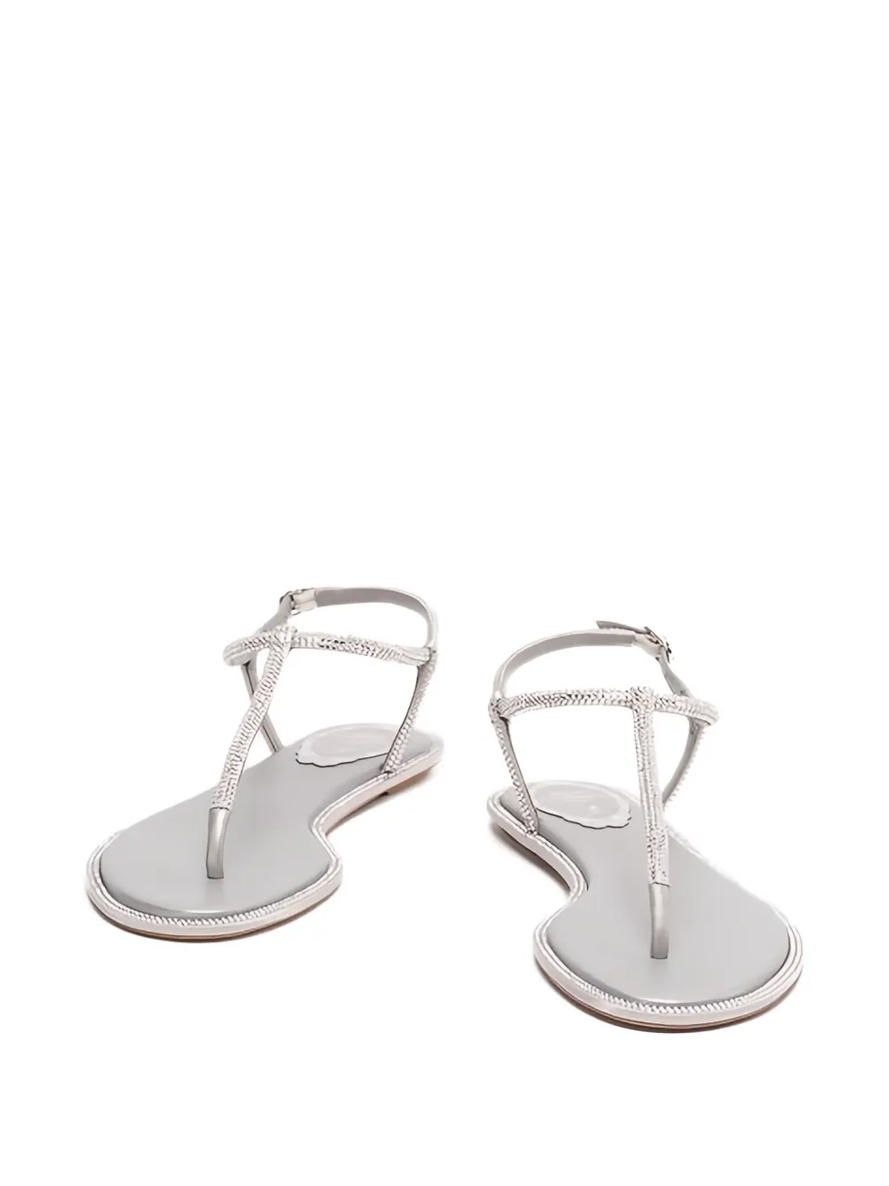 René Caovilla embellished sandals Grijs