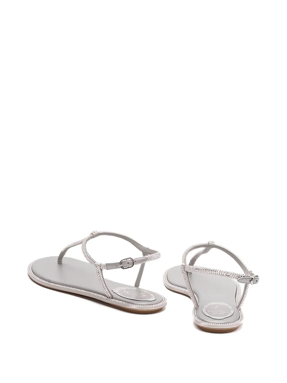 René Caovilla embellished sandals Grijs