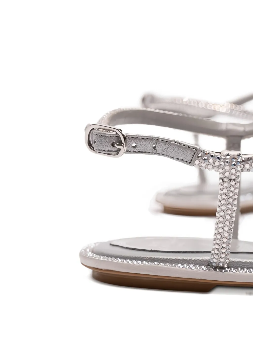 René Caovilla embellished sandals Grijs