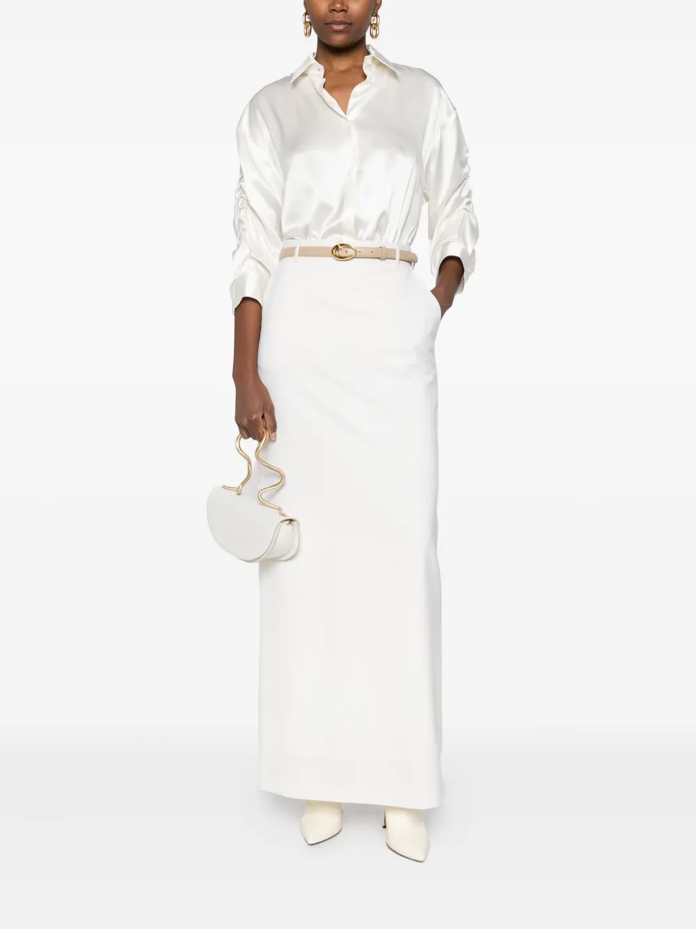 MEDEEA silk shirt - Wit