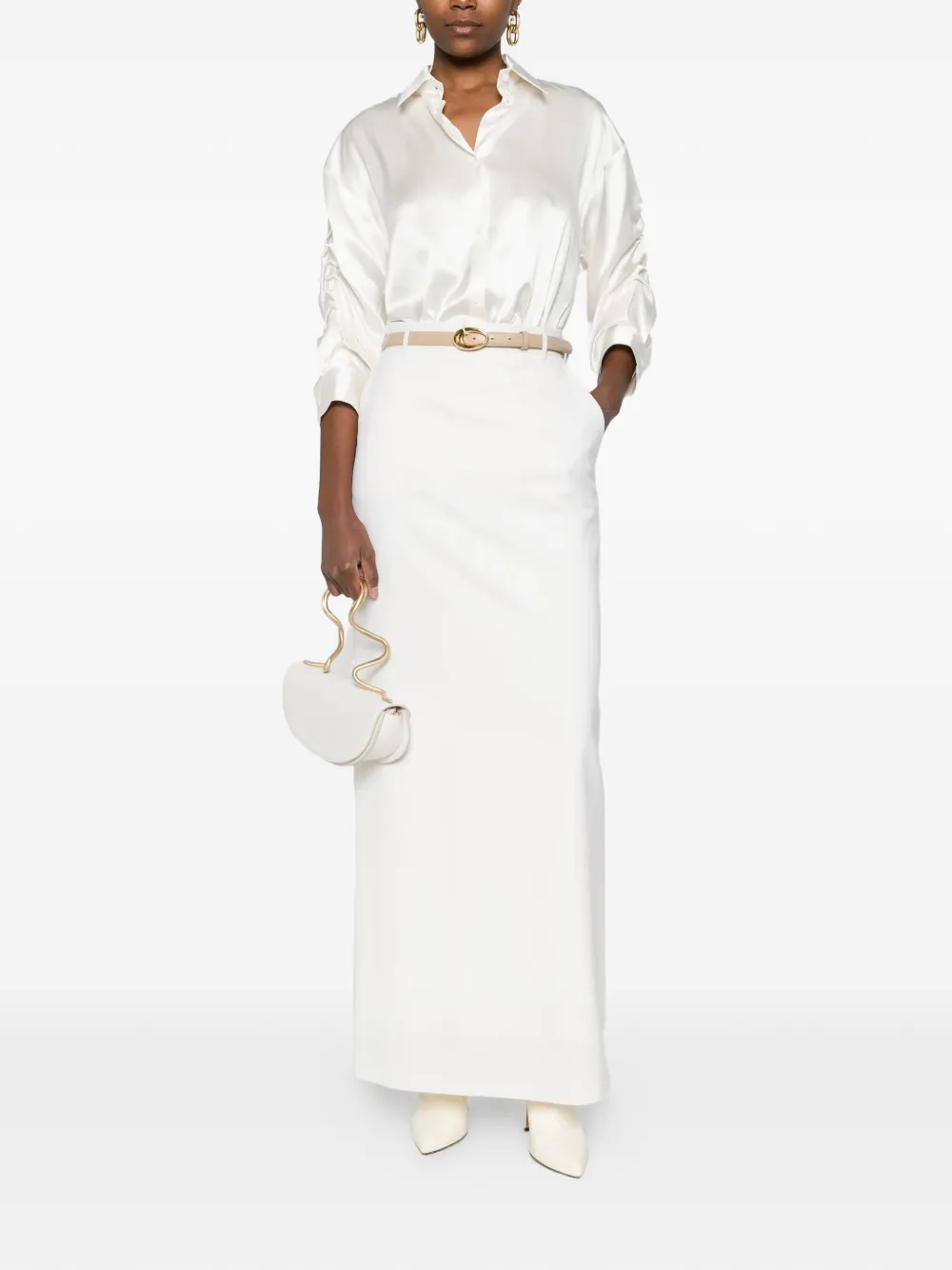  Medeea Camisa De Seda - Blanco 